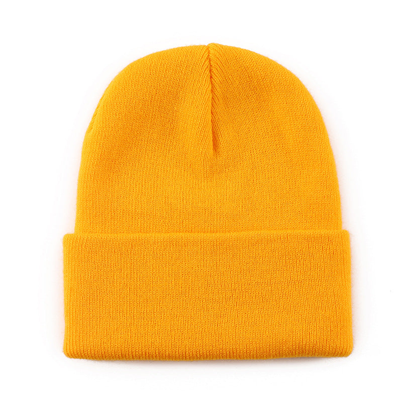 Wholesale Solid color knit hat  basic style beanie